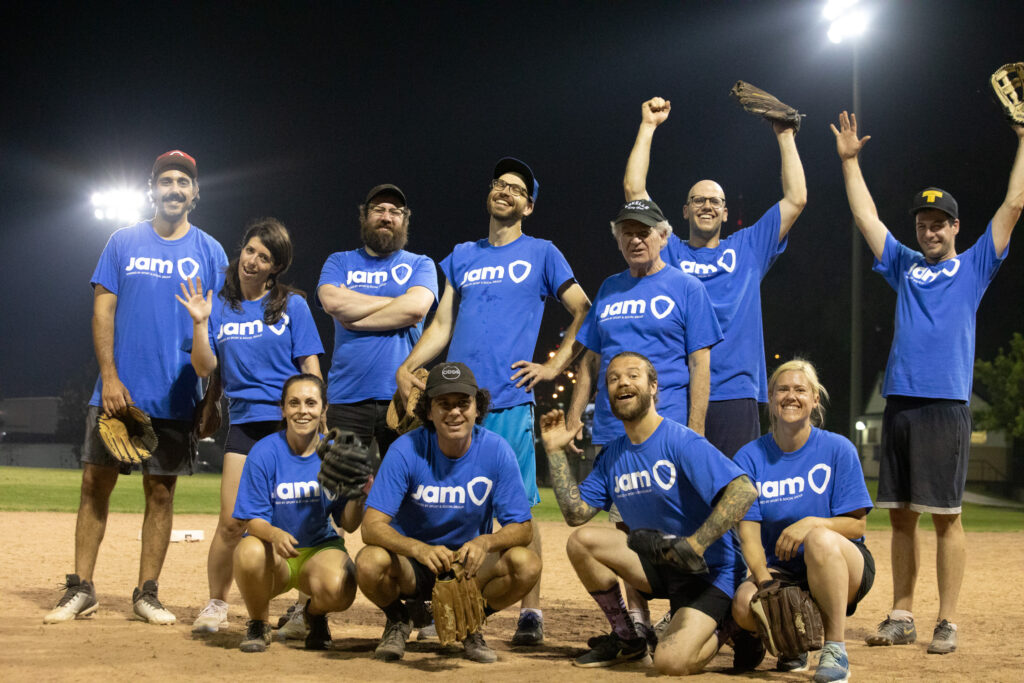 Arkells rock band softball team.